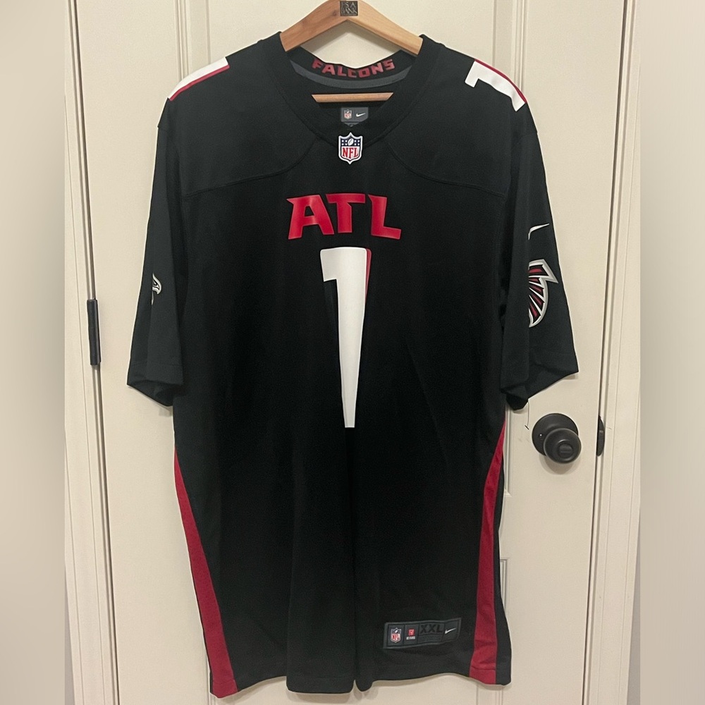 Nike Black and Red Men's Jersey